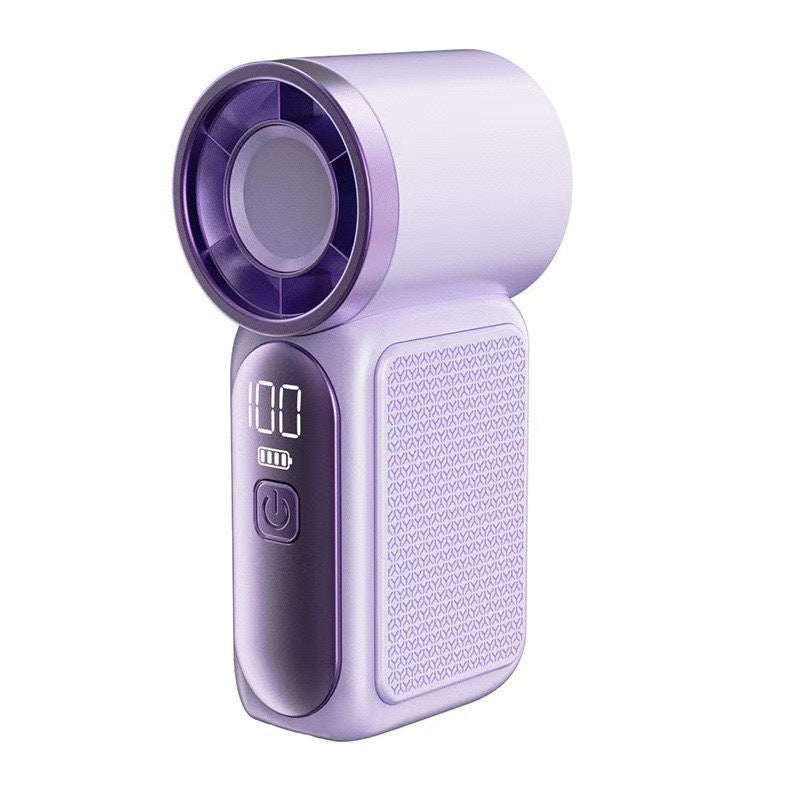 Mini Handheld Fan with LED Display –👍5-Speed Turbo Pocket size Fan.✨USB Rechargeable, High-Speed Cooling for Travel &amp; Makeup. Perfect  Gift.  Portable Refrigeration