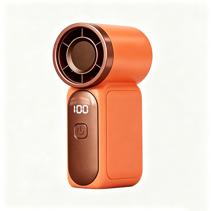 Mini Handheld Fan with LED Display –👍5-Speed Turbo Pocket size Fan.✨USB Rechargeable, High-Speed Cooling for Travel &amp; Makeup. Perfect  Gift.  Portable Refrigeration