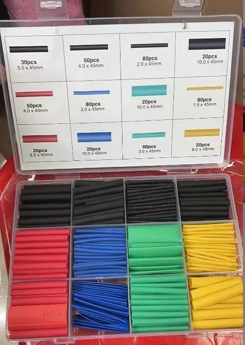 📢 LAST DAY! 60% OFF NOW! 🔥 Heat Shrink Tubing Kit – 580 PCS with Case, 3:1 Ratio &amp; Waterproof Sealing 🛠️📦