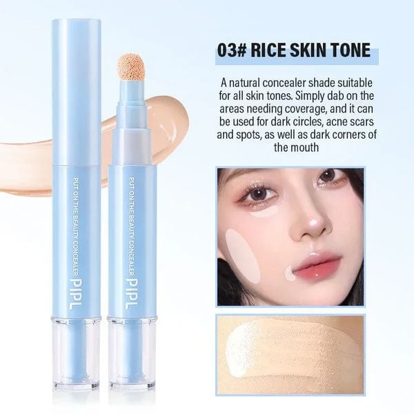🥳LAST DAY BUY 1  GET 1 FREE!!🥳Dual Concealer Pen – Covers dark circles &amp; spots, 24hr hydration. Lightweight, no caking. Soft finish. ✨🌸