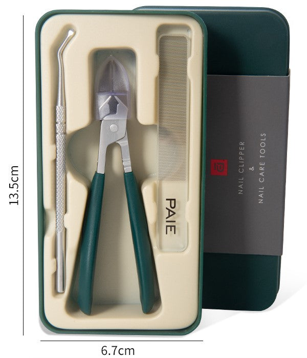 💅 50% OFF NOW! ✨ Anti-Splash 25° Slant Edge Nail Clipper 3-Piece Set – Precise Cut, Comfortable Grip &amp; Safe Splash Guard ✂️