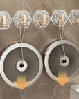 5 PCS Punch-Free Ripple Wall Adhesive Hooks