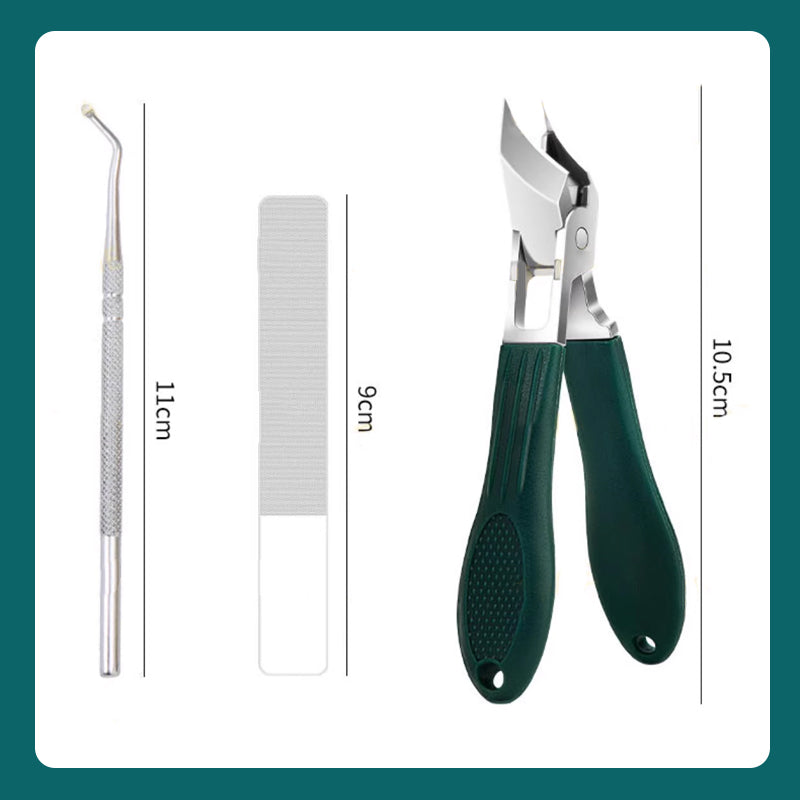 💅 50% OFF NOW! ✨ Anti-Splash 25° Slant Edge Nail Clipper 3-Piece Set – Precise Cut, Comfortable Grip &amp; Safe Splash Guard ✂️