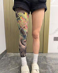 🔥Thrilling Experience Without Harm🔥Stretchy Tattoo-Print Leg Sleeve