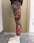 🔥Thrilling Experience Without Harm🔥Stretchy Tattoo-Print Leg Sleeve