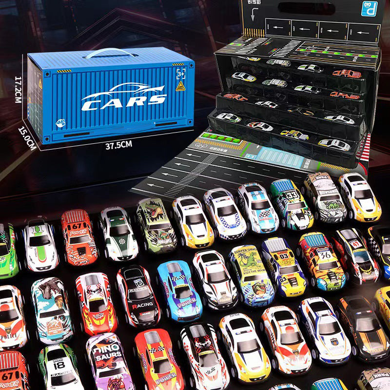 🎅Christmas promotion 49% OFF🎁48 Mini Pull-Back Cars with Built-In Garage Set