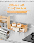 ⏰Kitchen Peel and Stick Wallpaper Backsplash Waterproof Kitchen Stickers
