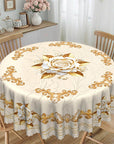🔥Hot Sale Deals-Waterproof Gold Rose Tablecloth