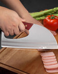 🥳2026 HOT SALE🥳💞50K+ SOLD!✨🥬 50% OFF! Ergonomic Kitchen Knife – Forward grip design, non-slip handle. Perfect for arthritis or weak wrists.  🍅🔪