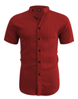 ✨New Arrival👕Men's Summer Stand Collar Short Sleeve Shirt