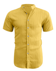 ✨New Arrival👕Men's Summer Stand Collar Short Sleeve Shirt