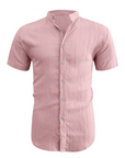 ✨New Arrival👕Men's Summer Stand Collar Short Sleeve Shirt