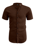 ✨New Arrival👕Men's Summer Stand Collar Short Sleeve Shirt