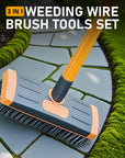 🧹 3-in-1 Weeding Wire Brush Tools Set –Perfect for Patios, Driveways & Garden Paths 🏡