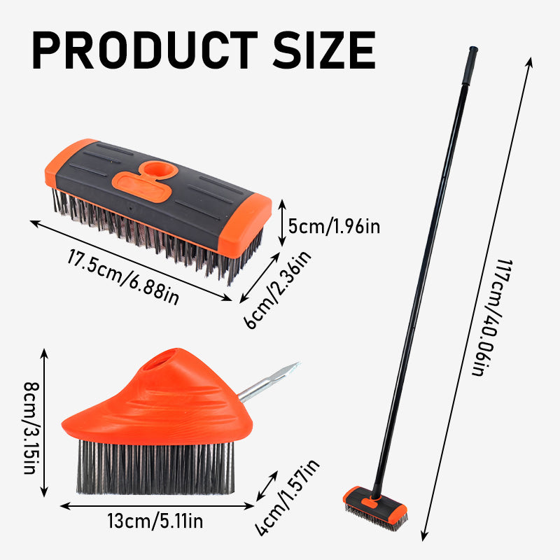 🧹 3-in-1 Weeding Wire Brush Tools Set –Perfect for Patios, Driveways &amp; Garden Paths 🏡