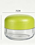 Mini Garlic Chopper and Press with Container