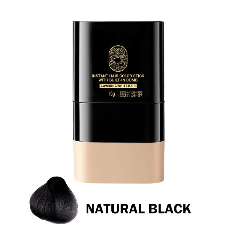 💇‍♀️ 50% OFF NOW!🌸 Instant Hair Color Stick – Built-In Comb &amp; Gray Coverage – Sweat-Resistant &amp; Mess-Free – Temporary Root Touch-Up 💄