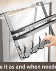 🔥While Supplies Last 50% OFF!🎉 Over The Door Hooks with Storage Basket