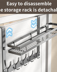 🔥While Supplies Last 50% OFF!🎉 Over The Door Hooks with Storage Basket