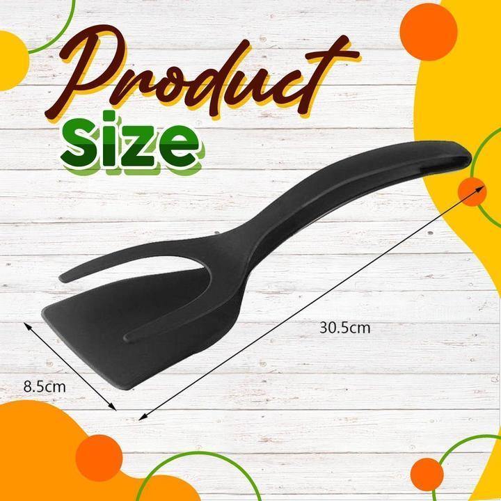 🔥🥩 2-in-1 Spatula Clip – Heat-Resistant Silicone &amp; Non-Slip Handle – Kitchen Cooking Essential