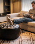 🥳2026 HOT SALE🥳💞50K+ SOLD!🏡🔊 50% OFF! High-end luxury-quality leather Versatile Round Storage Seat