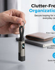 🔥4-in-1 Digital Display Keychain Charging Cable