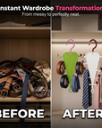 Multi-Functional V-Shaped Double Sided Hanger Storage Rack