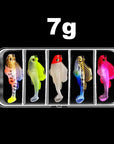 5-Piece T-Tail Soft Lure Set with Box