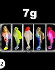 5-Piece T-Tail Soft Lure Set with Box