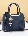 👜 LIMITED-TIME 50% OFF! ✨ Women's V-Stitched Satchel – Gold Hardware, Multi-Compartment, Top-Handle 🌸