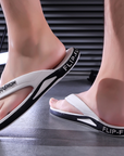 👣Ultra-Soft Sole Sporty Flip Flops for Men，Ultra-Soft SolePerfect For Beach, Gym & Daily Wear!