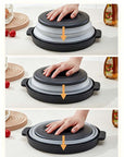 📢📢50% OFF !! ⏰Collapsible Microwave Cover with Base Mat