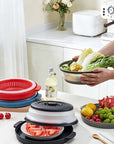 📢📢50% OFF !! ⏰Collapsible Microwave Cover with Base Mat