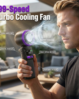 199-Speed Digital Display HandheldCooling Fan
