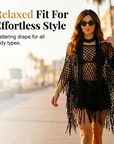 💐Summer Metallic Crochet Cover-Up – Lightweight, Flowy & Effortlessly Stylish summer outfit