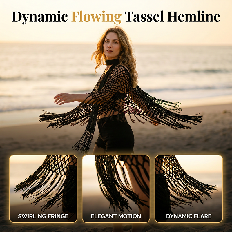 💐Summer Metallic Crochet Cover-Up – Lightweight, Flowy &amp; Effortlessly Stylish summer outfit