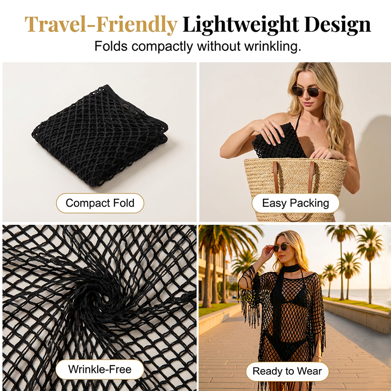 💐Summer Metallic Crochet Cover-Up – Lightweight, Flowy &amp; Effortlessly Stylish summer outfit