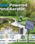Solar Pond Aerator with Air Pump