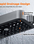 Drill-Free Shower Caddy Shelf for Slide Bar