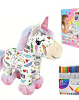 DIY Color-In Unicorn Plush Toy Kit