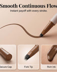 🥳2026 HOT SALE🥳💞50K+ SOLD!✨🖌️ 50% OFF! Microblading Eyebrow Pen – 0.1mm fork tip, hair‑like strokes. Waterproof, smudge‑proof. Natural brows in seconds! 💁‍♀️🌸