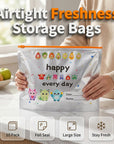 Reusable Aluminum Foil Sealable Storage Bags (10-Pieces)