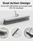 🧹 2-in-1 Grout & Corner Scrubber Brush with Squeegee🫧