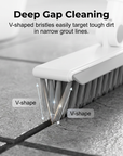 🧹 2-in-1 Grout & Corner Scrubber Brush with Squeegee🫧