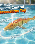 2.4G RC Mosasaurus Swimming Toy with Spray