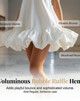 👗 LIMITED-TIME 50% OFF! 💥 V-Neck Bubble Hem Dress – Voluminous Ruffles, Adjustable Straps, Featherlight ✨