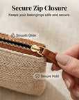 👜 LIMITED-TIME 50% OFF! 💥 Women's Woven Straw Shoulder Clutch Bag – Lightweight, Versatile, Metallic Accents ✨