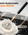 Stainless Steel Semi-Automatic Hand Egg Beater