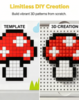 Creative 3D Mushroom Peg Puzzle