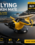 🔥Solar powered airplane shaped car ornaments